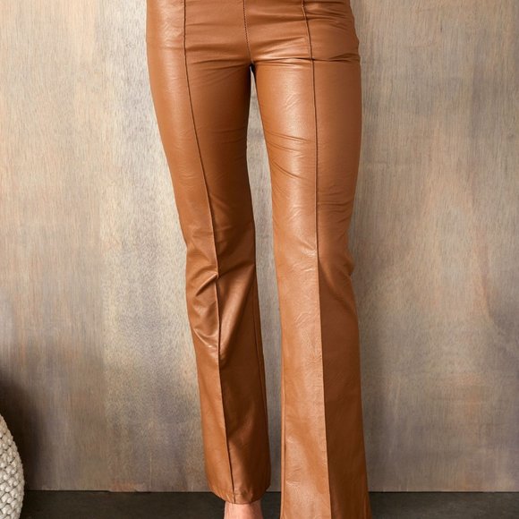 MADISON PU LEATHER DRESS PANTS - Picture 3 of 4